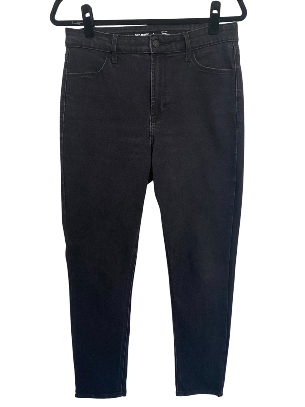 Old Navy WOW Super Skinny High Rise Jeans Women’s 8 Black Denim Ankle Stretch